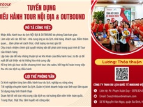 Thông báo tuyển dụng GẤP điều hành tour nội địa và outbound